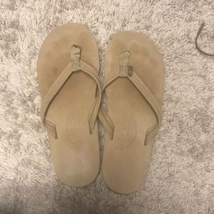 Rainbow Tan Sandals 🌈